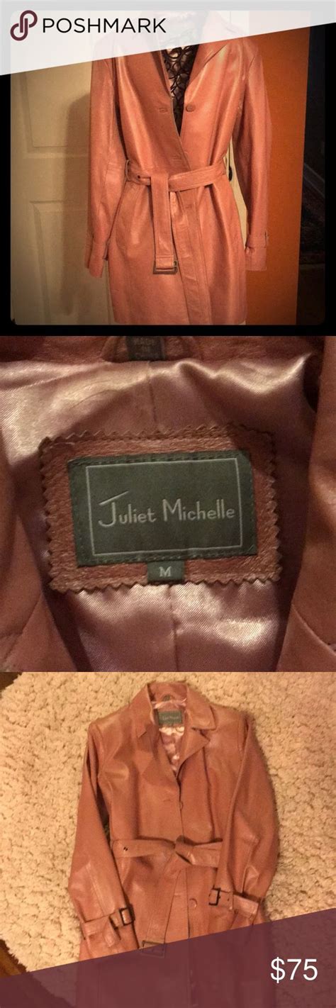 Juliet Michelle Pink Leather Trench Coat | Leather trench coat, Pink ...