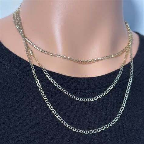 14k Gold Chain 3MM Diamond Cut – Luxvie