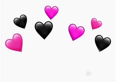 Black And Pink Hearts