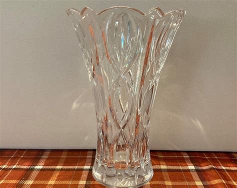 Vintage Lenox Crystal Vase Crystal Scalloped/tulip Vase - Etsy