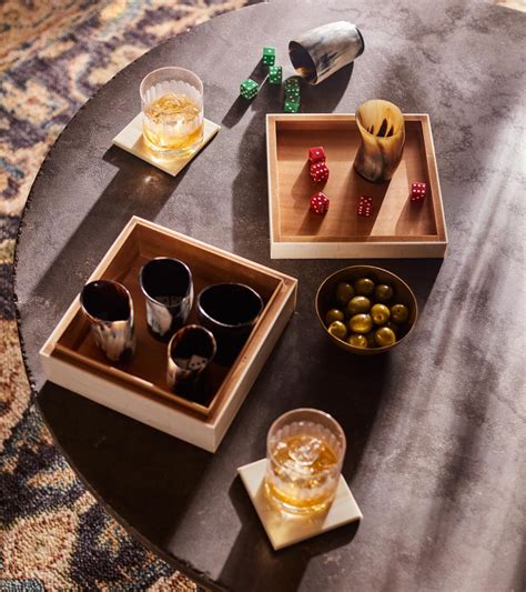 Perudo Game Set with Box - Ivory | OKA