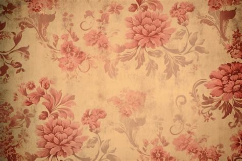 Premium Photo | Vintage floral pattern background