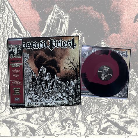 bastard priest   hammer  destruction lp oxbloodblack