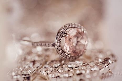 hd wallpaper silver colored clear gemstone solitaire ring wedding