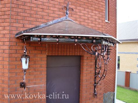 Кованые козырьки