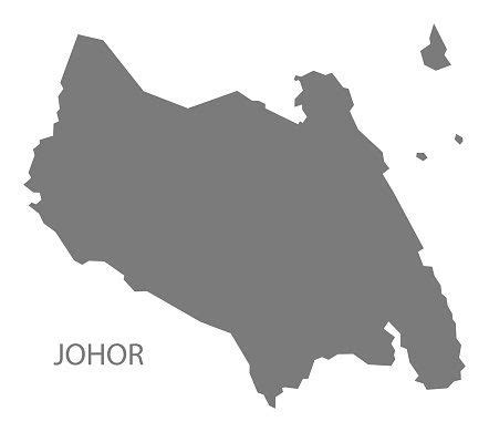 johor malaysia map grey freeimages