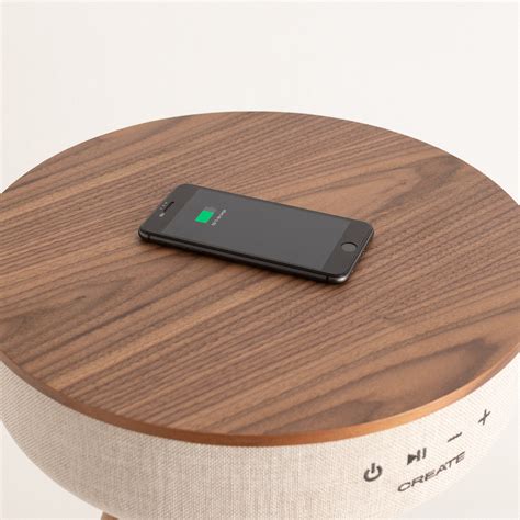 SPEAKER TABLE - Bluetooth Speaker Table and Wireless Smartphone Charger - Create