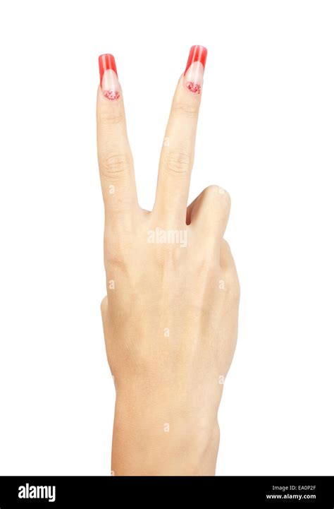 Acrylic nails manicure Stock Photo - Alamy