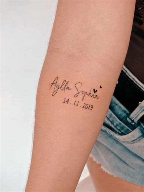 Tatuagem Nome E Data De Nascimento - Tatuagem data de nascimento: +64 ideias lindas e únicas!
