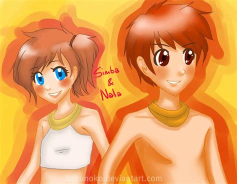 gijinka- simba and nala from the lion king - kids by hakunoko on DeviantArt