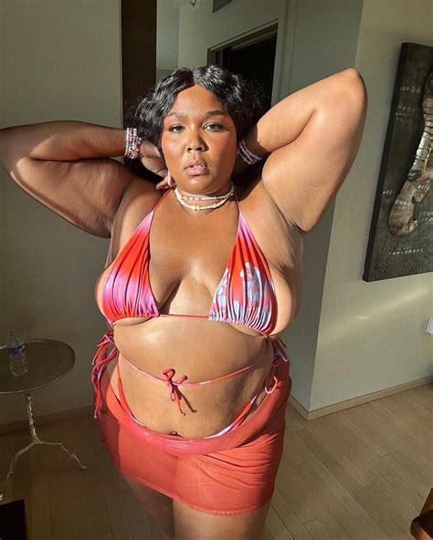 Lizzo Is Ready for Bikini Season, Poses in Pink Swimsuit Over Memorial