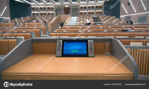 voting room conference room electronic voting system stock photo