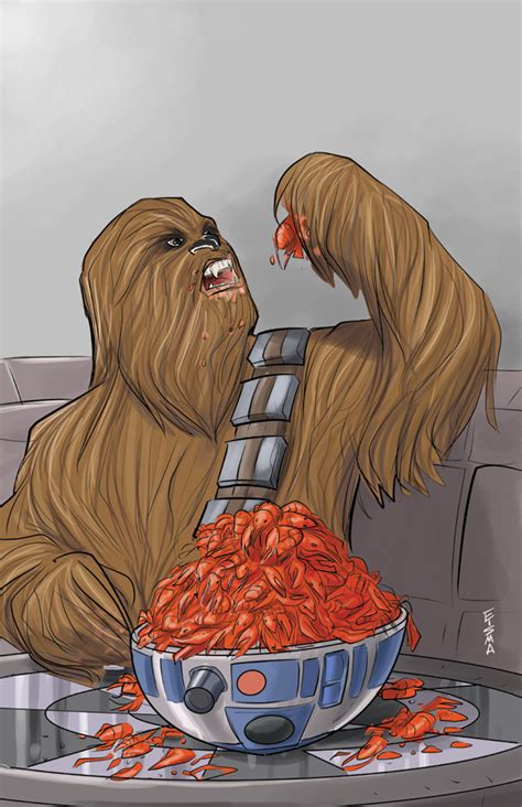 Chewbacca Eating Crawfish by Supajoe on DeviantArt