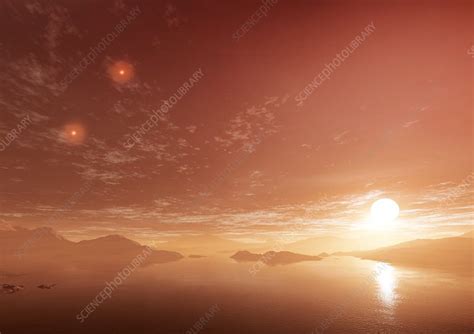 Gliese 667-Cc, illustration - Stock Image - C049/3817 - Science Photo ...