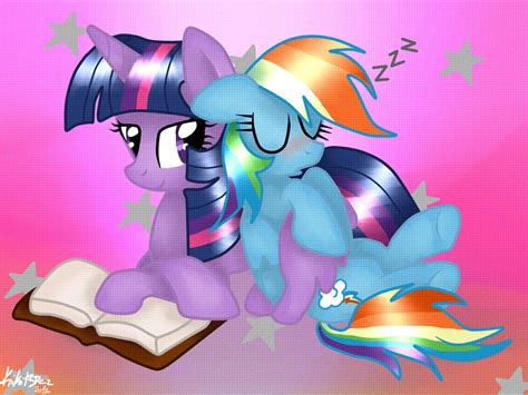 MLP: Sleeping on the side of the Princess by KikiRDCZ on DeviantArt