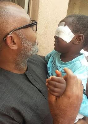 Photos: 4-year-old Sadiq Usman whose eyes were gouged out by ritualists ...