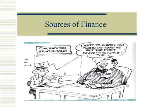 sources  finance