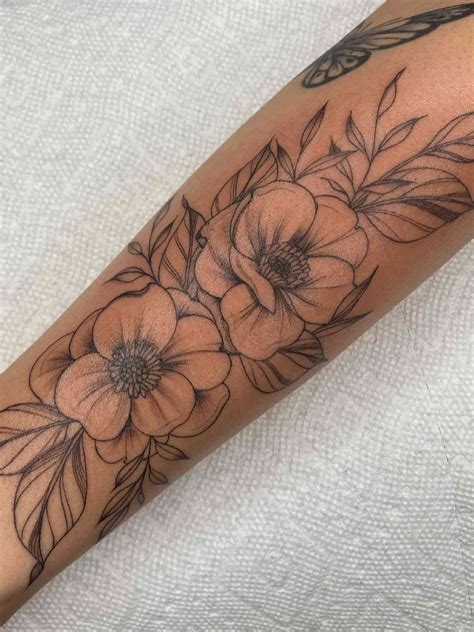 Flower Tattoo Forearm