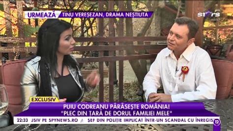 Puiu Codreanu părăseşte România! Motivele care l-au îndepărtat pe celebrul artist de locurile ...