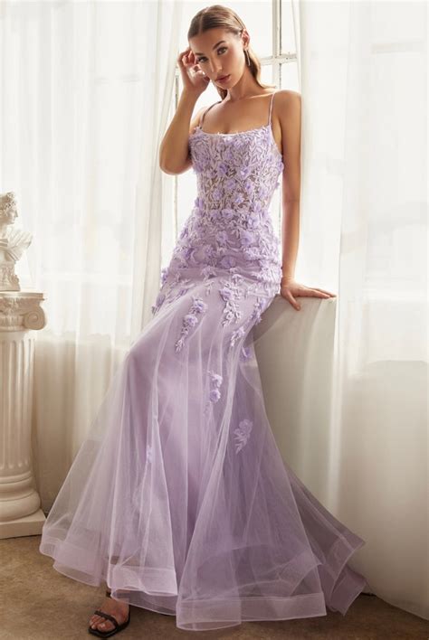 FITTED FLORAL TULLE GOWN – SHOP DDMINE