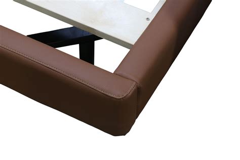 CUBA Genuine Leather Bed Frame (Brown) - Queen