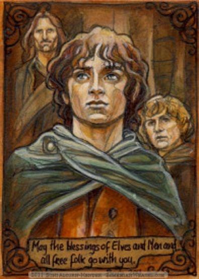 Фродо, Сэм и Арагорн | The hobbit, Hobbit art, Middle earth art