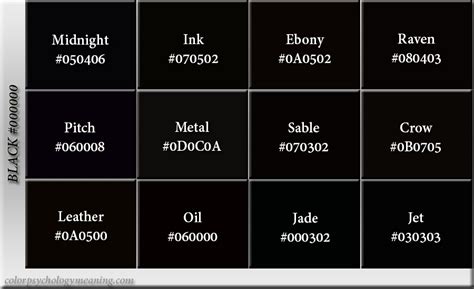 Meaning of Color Black - Symbolism, Psychology & Personality