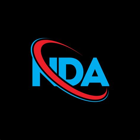 NDA logo. NDA letter. NDA letter logo design. Initials NDA logo linked