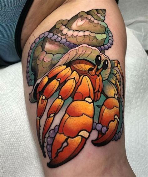 50+ Amazing Hermit Crab Tattoos with Meanings - Body Art Guru