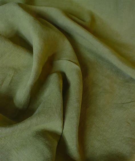 heavyweight linen moss   kowhai