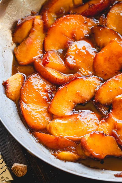 Spiced Caramelized Peaches ~Sweet & Savory