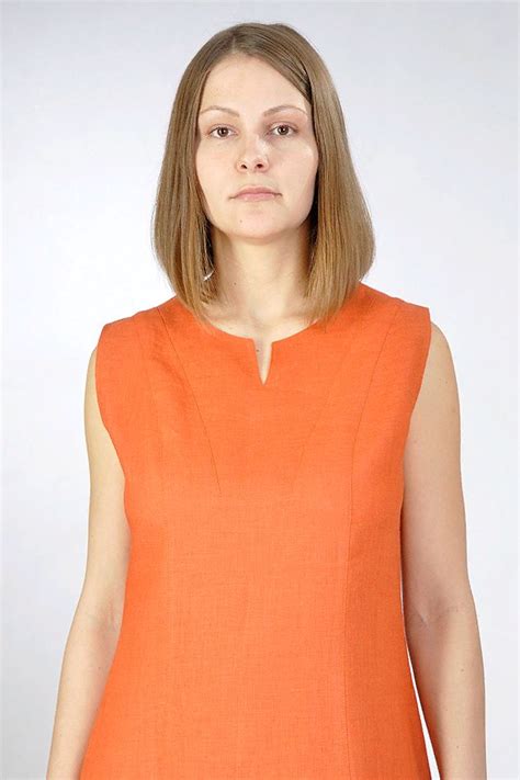 Платье льняное 010 купить недорого | Народный Лен V Neck, Tops, Women ...