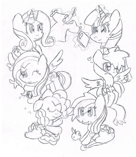 mlp fim mane 6 by ameliayap on DeviantArt