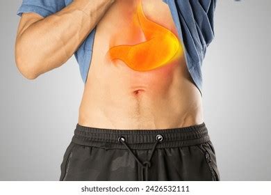 man  burning sensation  chest stock photo  shutterstock