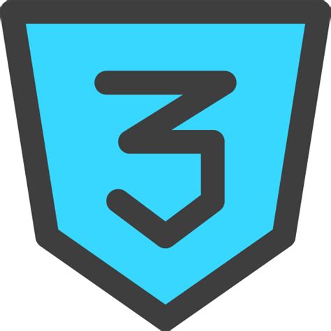 Css three icon svg png free download