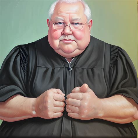 Man 70 years old fat, str8ct judge, Oil Painting - Arthub.ai