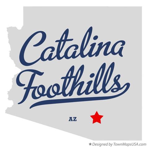 Map of Catalina Foothills, AZ, Arizona