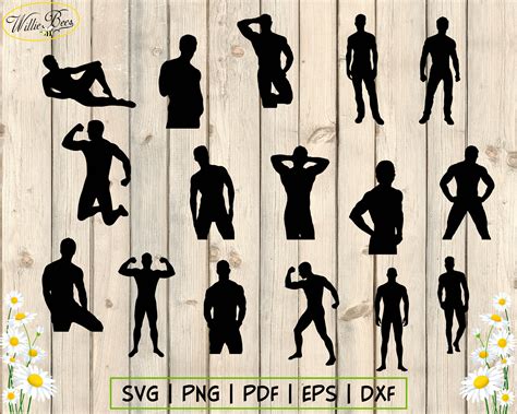 Sexy Men SVG Silhouette Clip Art Male Strippers Male - Etsy
