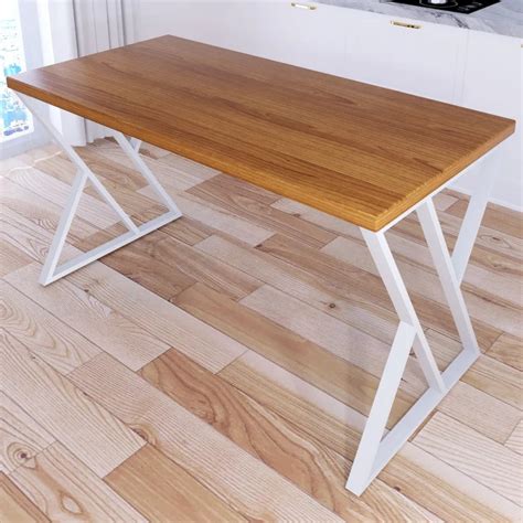 Стол кухонный Solarius Loft со столешницей цвета ольхи из массива сосны ...