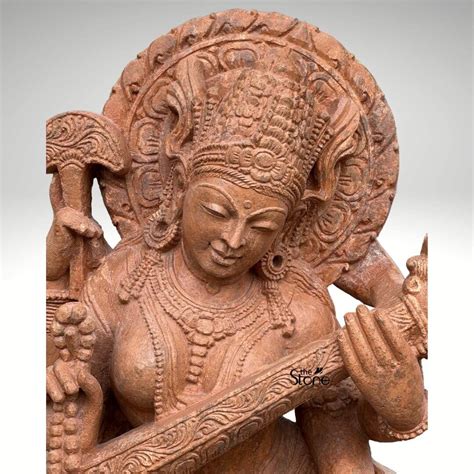 Stone Saraswati Statue 3ft: Buy Best Idol - The Stone Studio