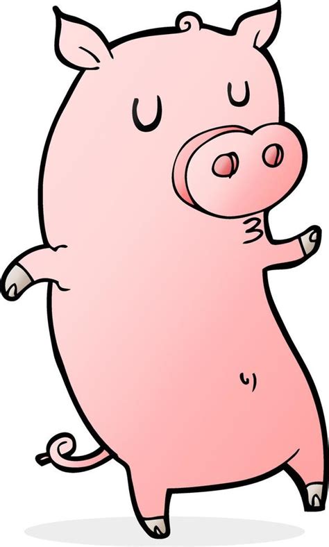 funny cartoon pig 12279844 Vector Art at Vecteezy
