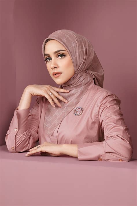 Decorda Voile Square - Ash Rose – Buttonscarves Malaysia