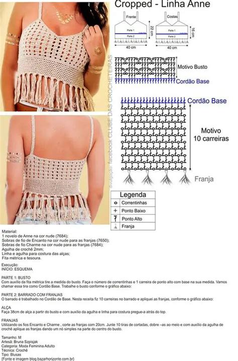 Top Cropped De Croche Passo A Passo