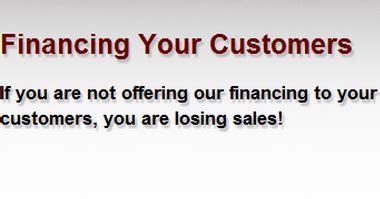 offering financing   customers   cents news