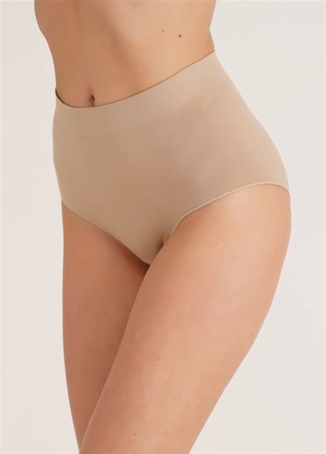 Бесшовные трусы брифы MIDI BRIEFS (бежевый) Giulia