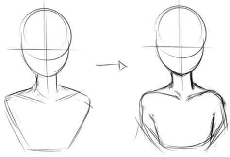 Can you give a small tutorial on drawing necks,... - Art References