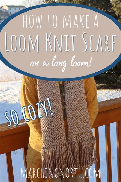 How to Knit a Scarf on a Long Loom (Easy Tutorial for Beginners ...