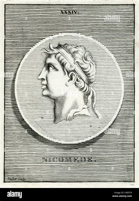 Classical portrait of Nicomedes II Epiphanes the king of Bithynia from ...