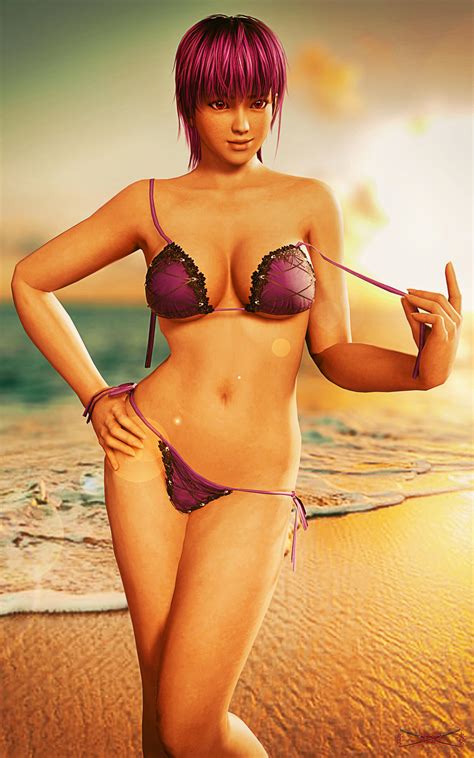 Ayane-Beach-Day by Razor22072010 on DeviantArt