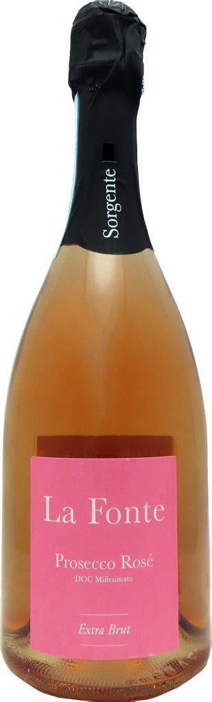 Sorgente La Fonte Prosecco Rose 750ml – Mission Wine & Spirits